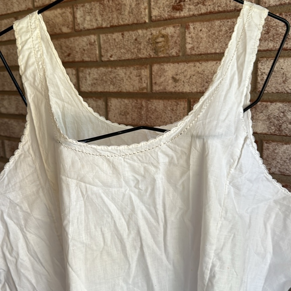 NOS 1950s 1960s Oldstock Loomcraft  Cotton slip gown XL  Deadstock